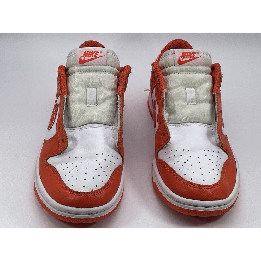 Nike Dunk Low Orange Paisley White DH4401-103 Women’s US 7.5 No Laces - Picture 3 of 7